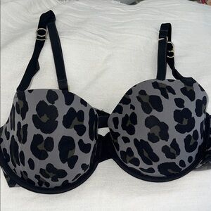 Stella McCartney Black and Gray Leopard Bra💝🎀